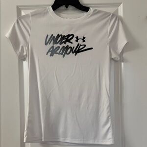 Under Armour White Short Sleeve Tee